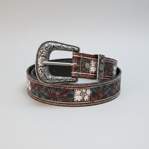 HAND CARVED LEATHER BELTS